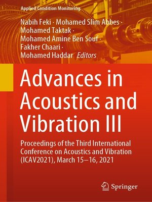 cover image of Advances in Acoustics and Vibration III